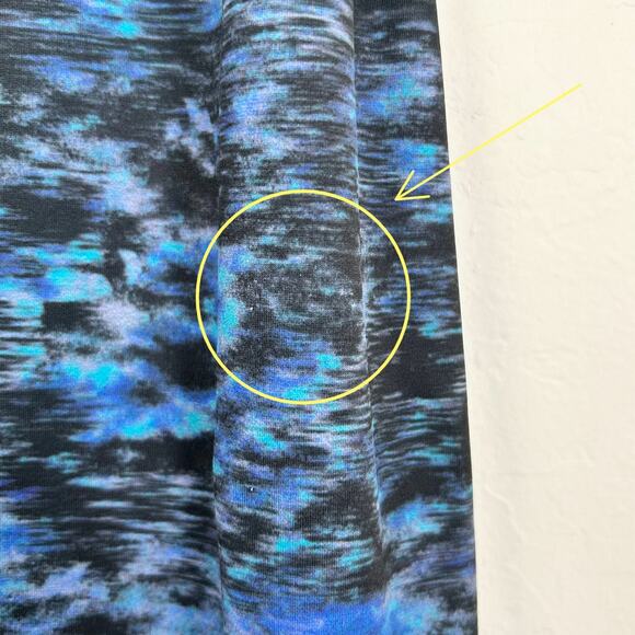 Beyond The Bump Maternity Blue Abstract High-Waisted Leggings - Picture 5 of 8